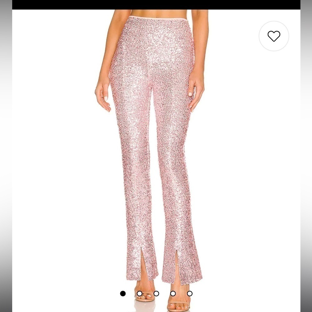 Norma Kamali Pink Sequin Blazer and Sequin Spat Pant - Picture 3 of 12